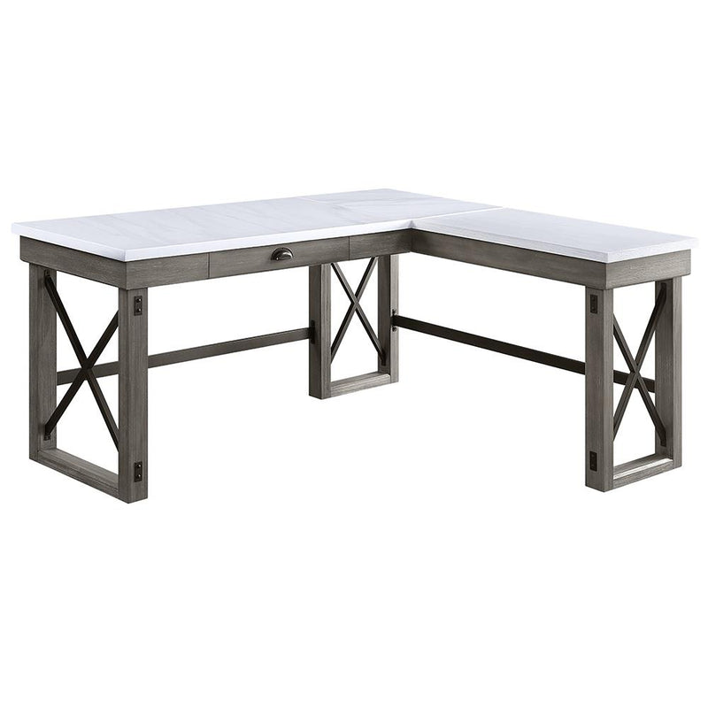 Acme Furniture Talmar OF00056 Writing Desk - Grey IMAGE 2