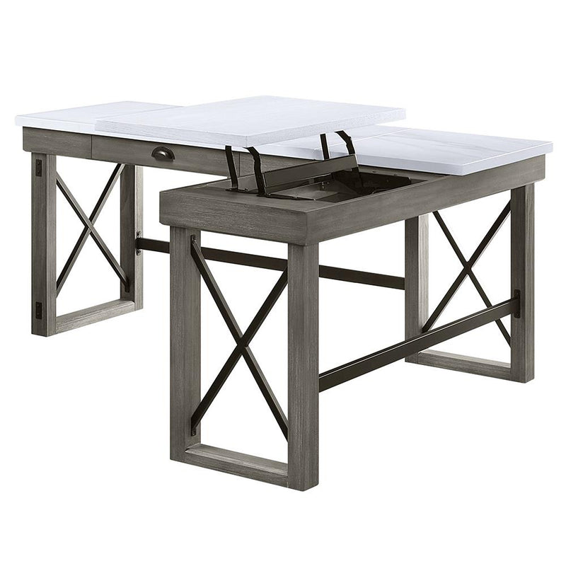 Acme Furniture Talmar OF00056 Writing Desk - Grey IMAGE 6