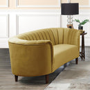 Acme Furniture Millephri LV00164 Loveseat - Yellow IMAGE 1