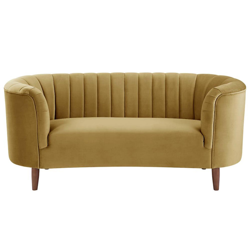 Acme Furniture Millephri LV00164 Loveseat - Yellow IMAGE 3