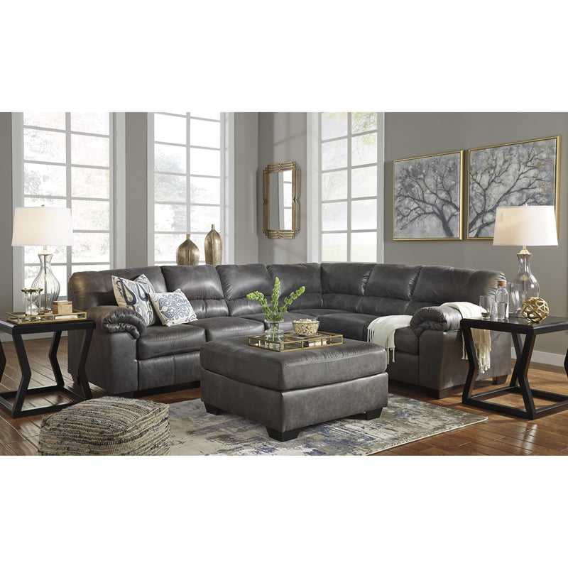  Signature Design by Ashley Bladen Leather Look Ottoman 1202108 IMAGE 3