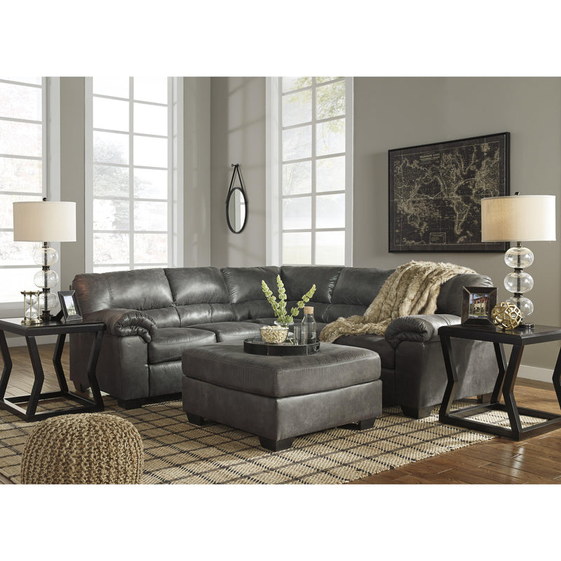  Signature Design by Ashley Bladen Leather Look Ottoman 1202108 IMAGE 6