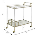 Acme Furniture Cirro AC00160 Serving Cart IMAGE 2