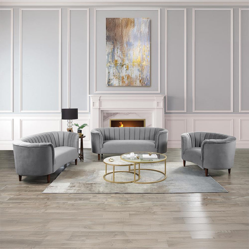Acme Furniture Millephri LV00166 Sofa - Grey IMAGE 4