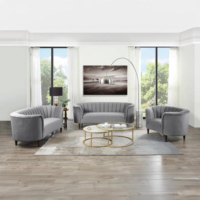 Acme Furniture Millephri LV00166 Sofa - Grey IMAGE 5