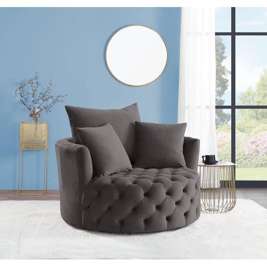 Acme Furniture Zunyas AC00292 Accent Chair - Grey IMAGE 1
