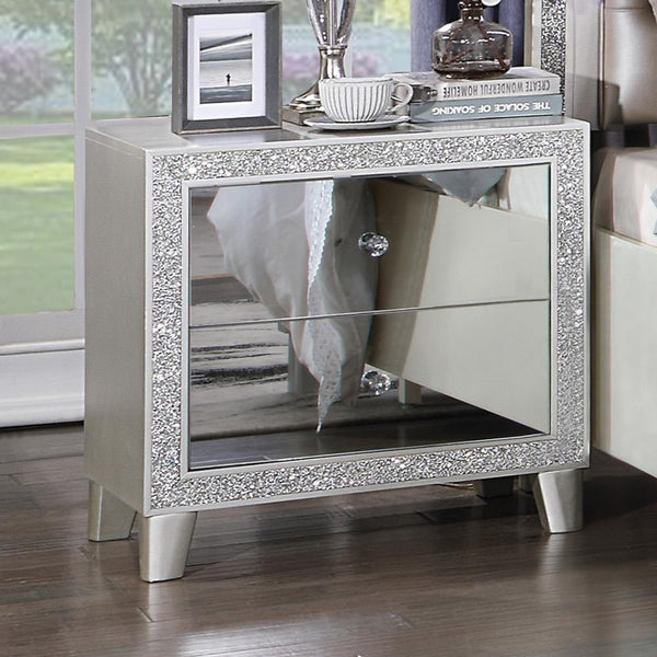 Acme Furniture Sliverfluff BD00243 Nightstand IMAGE 1