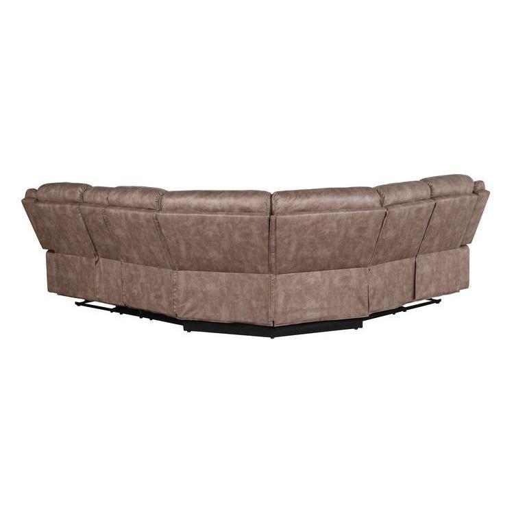 Acme Furniture Dollum LV00397 Sectional Sofa - Chocolate IMAGE 4