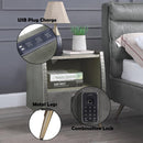 Acme Furniture Doris BD00440 Nightstand with USB & Electric Lock IMAGE 9