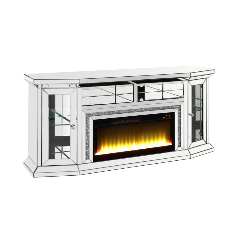 Acme Furniture Noralie AC00517 TV Stand with Fireplace & LED IMAGE 2