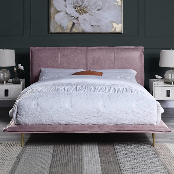 Acme Furniture Metis BD00560EK Eastern King Bed - Pink IMAGE 1