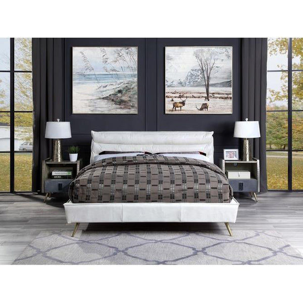 Acme Furniture Doris BD00565Q Queen Bed - White IMAGE 1