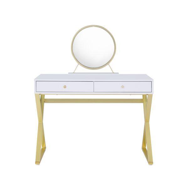 Acme Furniture Coleen AC00667 Vanity Desk - White IMAGE 2