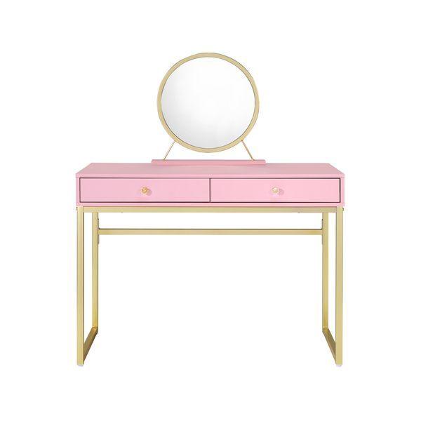 Acme Furniture Coleen AC00668 Vanity Desk - Pink IMAGE 2