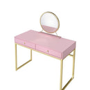 Acme Furniture Coleen AC00668 Vanity Desk - Pink IMAGE 3