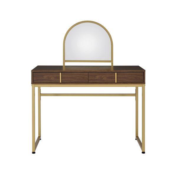 Acme Furniture Coleen AC00670 Vanity Desk - Brown IMAGE 2