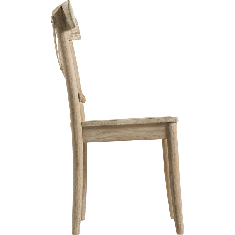  Elements International Callista X-Back Wooden Side Chair Set IMAGE 3