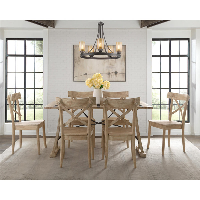  Elements International Callista X-Back Wooden Side Chair Set IMAGE 9