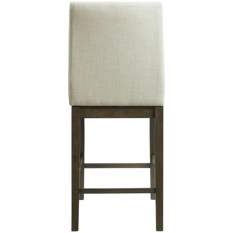  Elements International Dapper Counter Height Side Chair Set in Walnut IMAGE 3