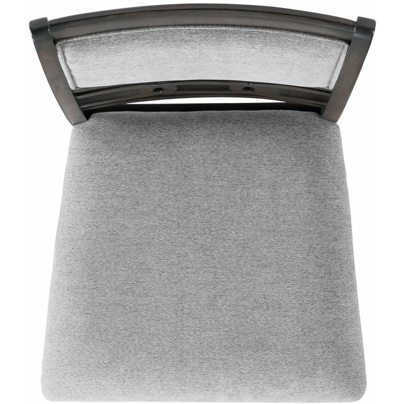  Elements International Amherst Counter Side Chair W/Fabric Cushion Grey Finish IMAGE 5
