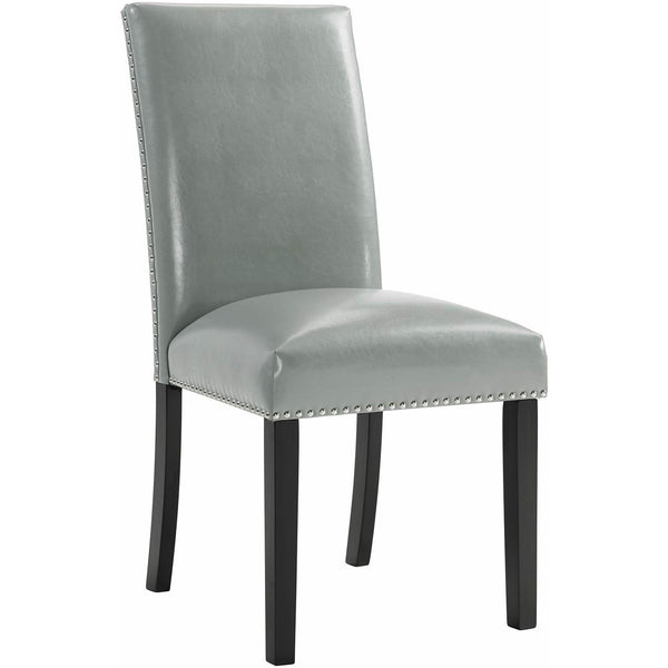  Elements International Meridian Dining Side Chair Grey IMAGE 1