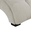  Elements International Dominick Chaise (K/D) In Amigo Linen IMAGE 6