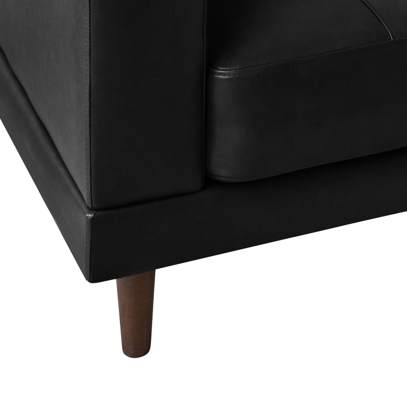  Elements International Hampton Loveseat in Fiero Black IMAGE 4