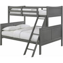  Elements International Sami Twin Over Full Bunk Grey IMAGE 1