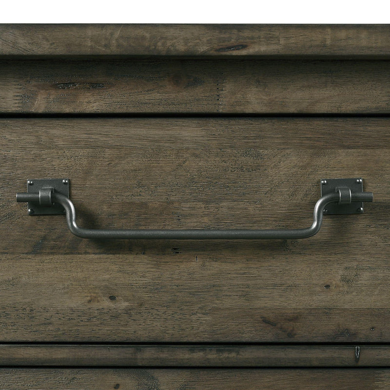  Elements International Maverick Dresser & Mirror Grey IMAGE 6