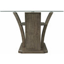  Elements International Dapper Grey Rectangular Counter Table IMAGE 4