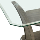  Elements International Dapper Grey Rectangular Counter Table IMAGE 5