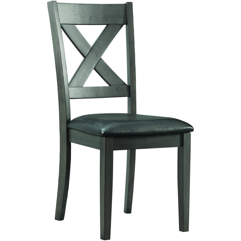  Elements International Alex Dining Side Chair Grey IMAGE 1