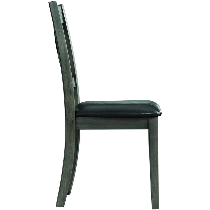  Elements International Alex Dining Side Chair Grey IMAGE 3
