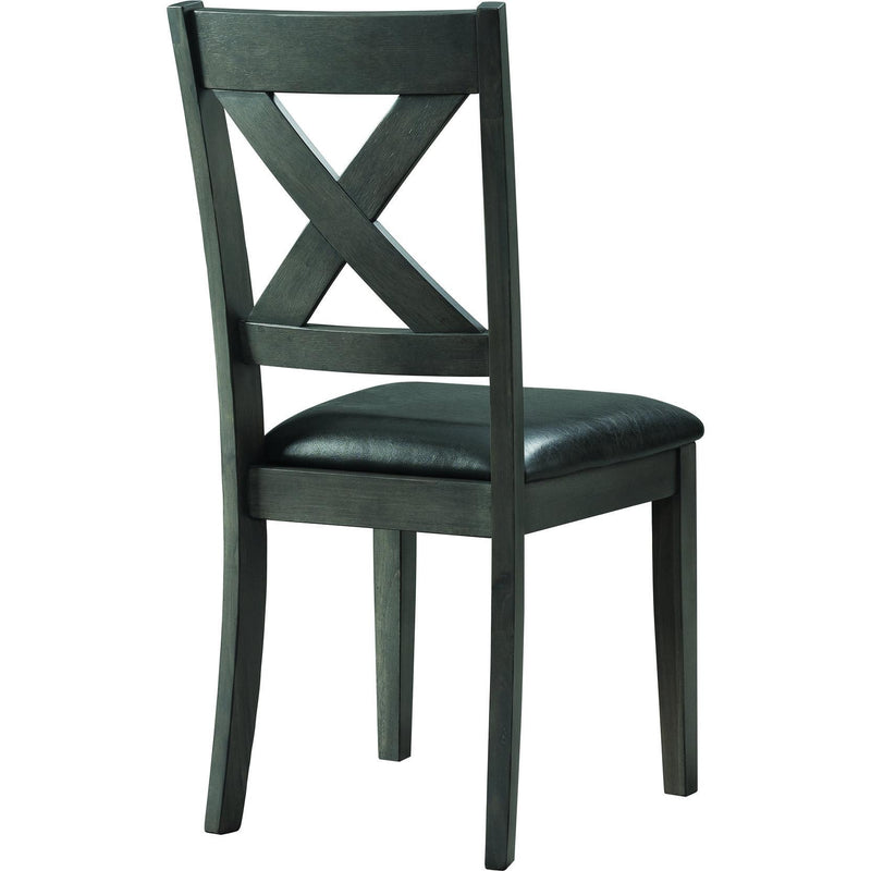  Elements International Alex Dining Side Chair Grey IMAGE 4