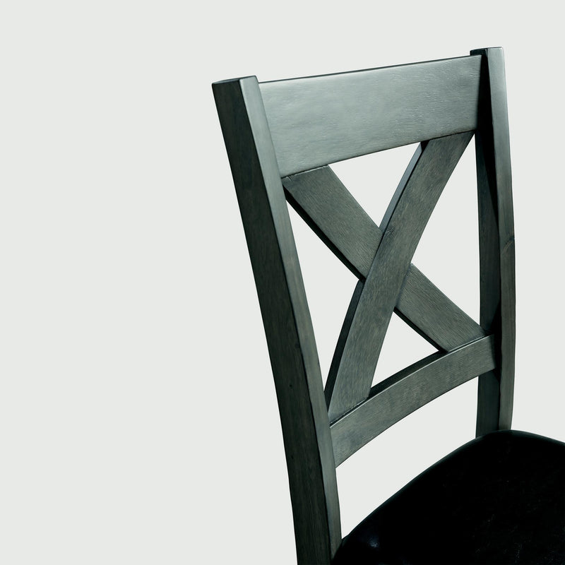  Elements International Alex Dining Side Chair Grey IMAGE 5