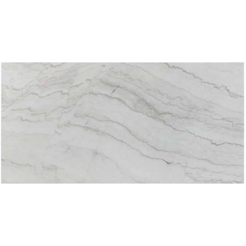  Elements International Lakeview White Marble Standard Height Rectangular Dining Table IMAGE 4