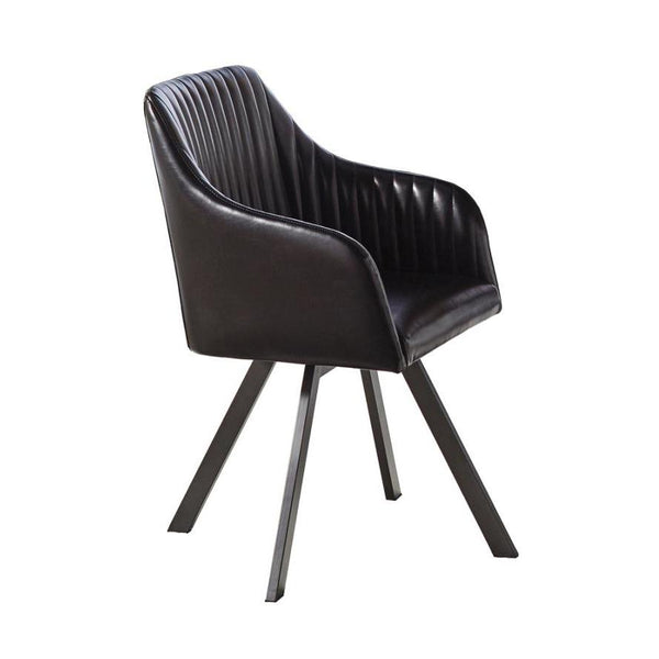 Coaster Furniture Everyday Dining 193372BLK Swivel Arm Chair IMAGE 1