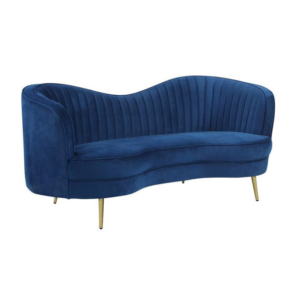 Coaster Furniture Sophia 506862 Loveseat - Blue IMAGE 1