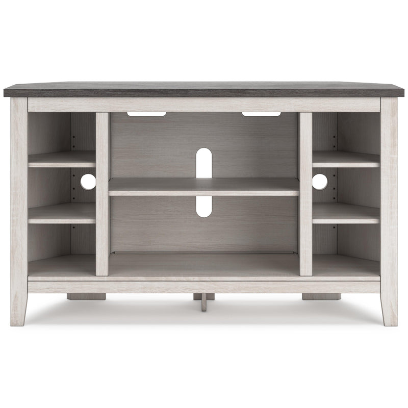  Signature Design by Ashley Dorrinson W287-67 Corner TV Stand with Fireplace Option IMAGE 2