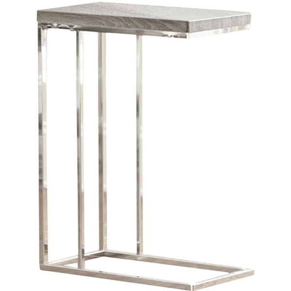  Steve Silver Furniture Lucia LU350CE Chairside End Table - Gray/Brown IMAGE 1