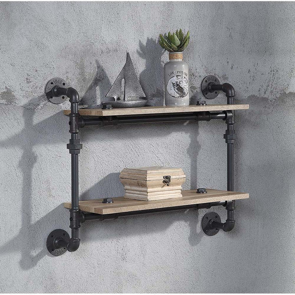 Acme Furniture Brantley AC00735 Wall Rack with 2 Shelves IMAGE 1