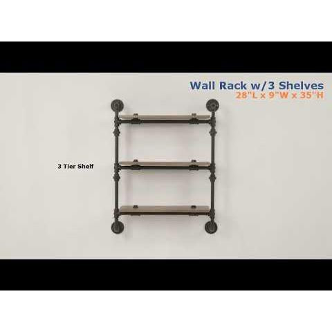 Acme Furniture Brantley AC00735 Wall Rack with 2 Shelves IMAGE 6