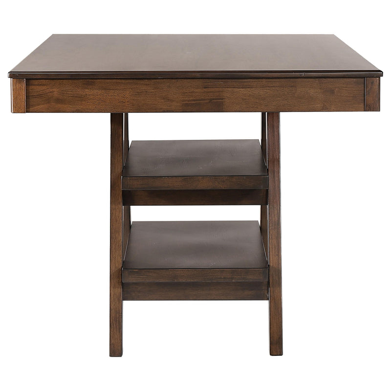 Coaster Furniture Dewey 115208 2-drawer Counter Height Table with Open Shelves IMAGE 4