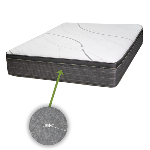 Biscayne Bedding Calmness Euro Top Mattress (Queen) IMAGE 1