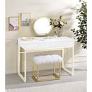 Acme Furniture Adao AC00932 Vanity Mirror & Stool IMAGE 2