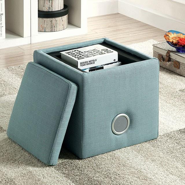 Furniture of America Rythmo CM-AC122BL Speaker Ottoman IMAGE 2