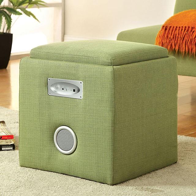 Furniture of America Rythmo CM-AC122GR Speaker Ottoman IMAGE 1