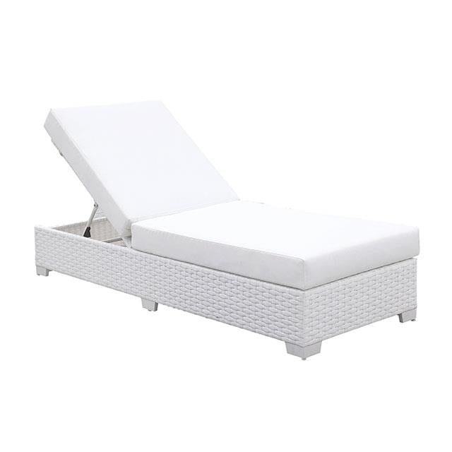 Furniture of America Somani CM-OS2128WH-G Chaise IMAGE 1
