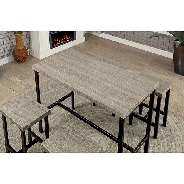 Furniture of America Vilvoorde CM3454PT-5PK 5 Pc. Counter Ht. Table Set IMAGE 2