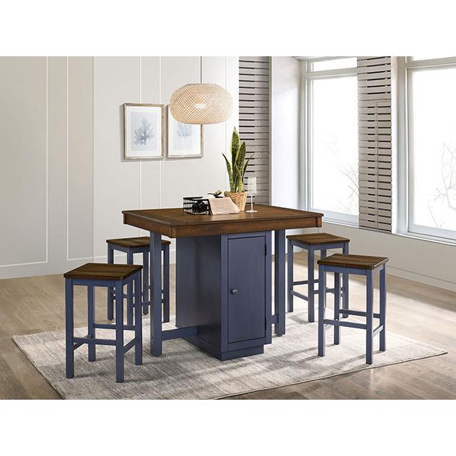Furniture of America Azurine CM3493PT-5PK 5 Pc. Counter Ht. Set IMAGE 2